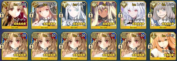 FGO(fate/grand order) 初期垢 石1170個 水着エレシュキガル宝具5