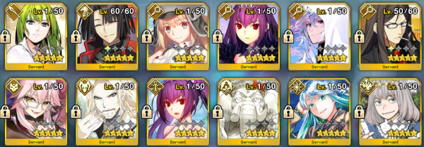 FGO　まとめ売り　91点 FGO(fate/grand order)のアカウントデータRMT売買｜マツブシマーケット