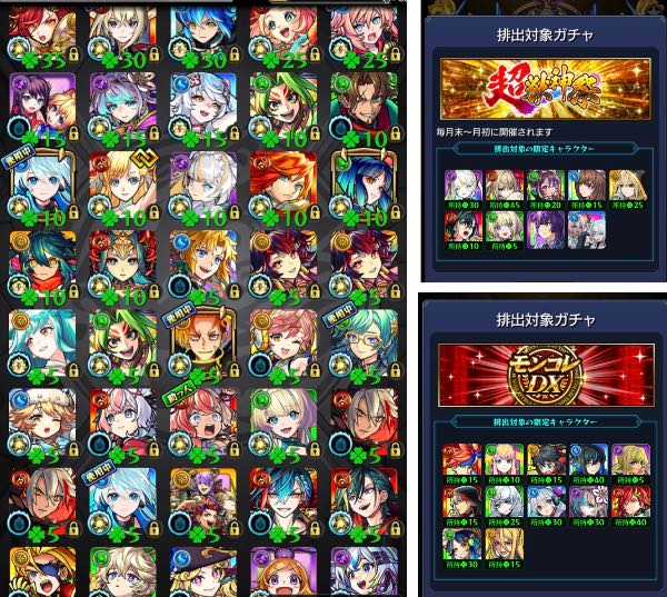 モンスト 最新ナルト他 コラボ☆6ガチャ限150↑ 高紋章力 課金