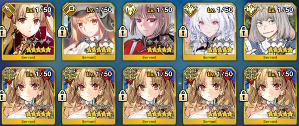 FGO(fate/grand order) 初期垢 石1210個 水着エレシュキガル宝具5