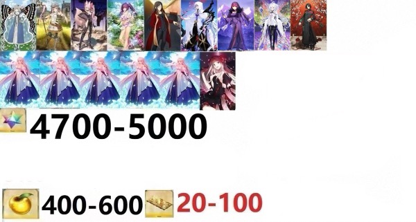 FGO(fate/grand order) 石4700個+キャストリア+オベロン+諸葛孔明+